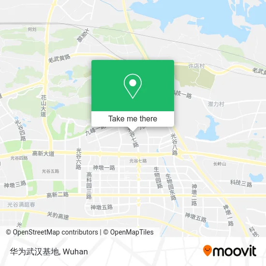 华为武汉基地 map