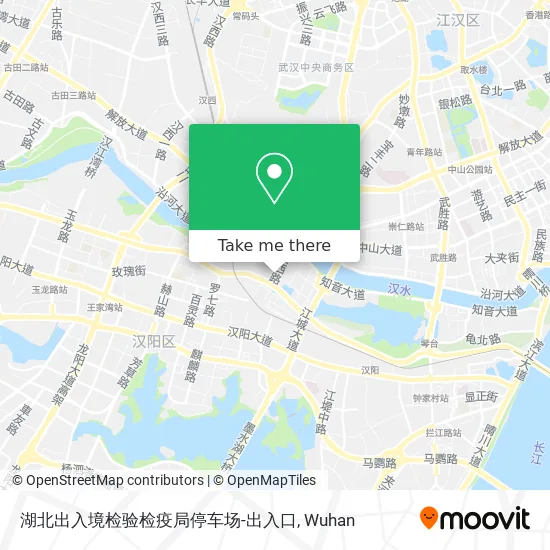 湖北出入境检验检疫局停车场-出入口 map