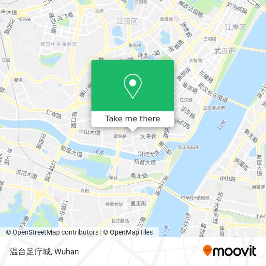 温台足疗城 map