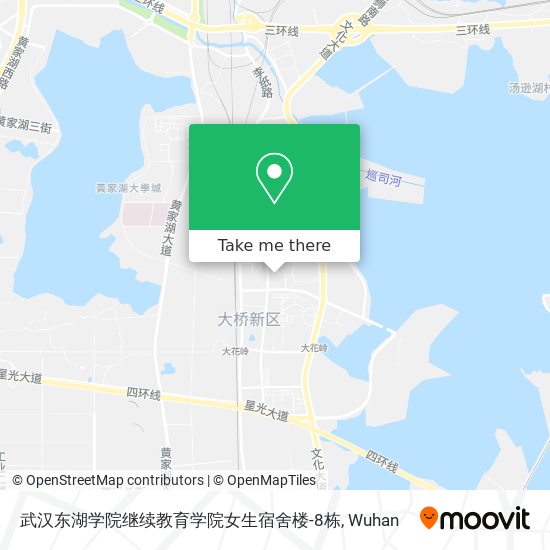 武汉东湖学院继续教育学院女生宿舍楼-8栋 map