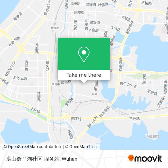 洪山街马湖社区-服务站 map