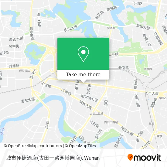 城市便捷酒店(古田一路园博园店) map