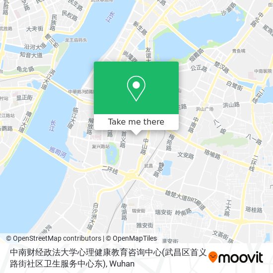 中南财经政法大学心理健康教育咨询中心(武昌区首义路街社区卫生服务中心东) map
