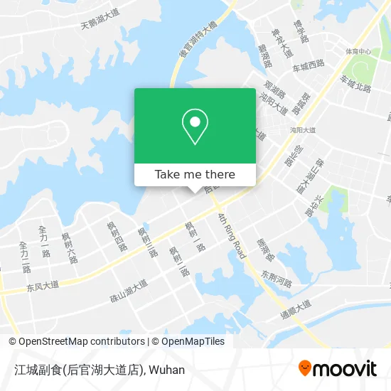 江城副食(后官湖大道店) map