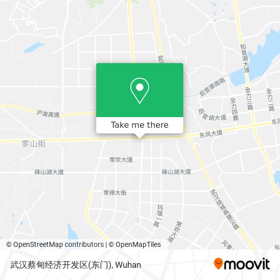 武汉蔡甸经济开发区(东门) map