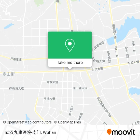 武汉九康医院-南门 map
