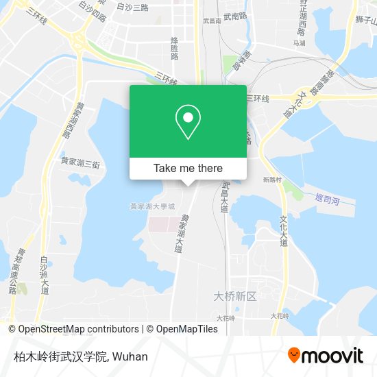 柏木岭街武汉学院 map