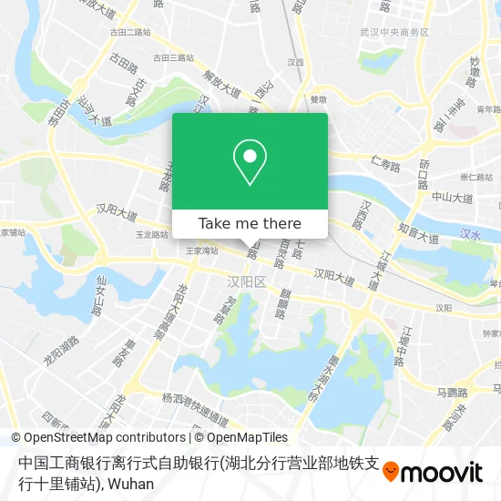 中国工商银行离行式自助银行(湖北分行营业部地铁支行十里铺站) map