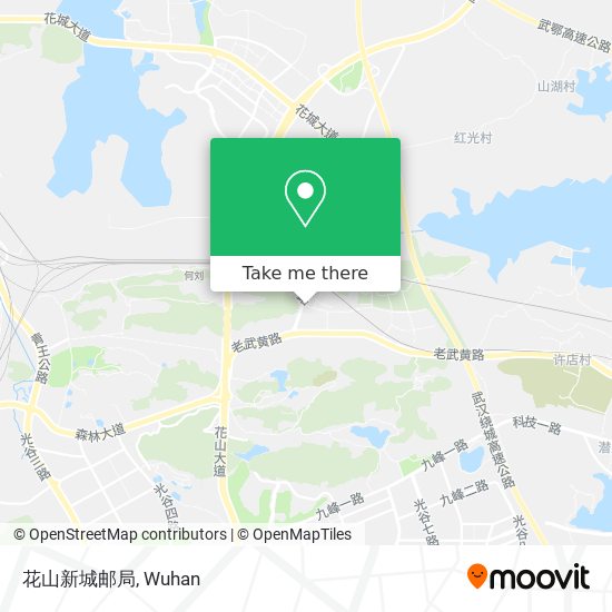 花山新城邮局 map