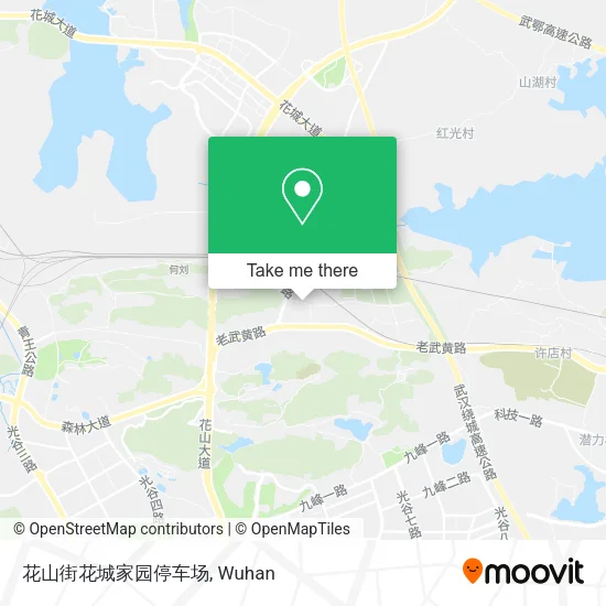 花山街花城家园停车场 map