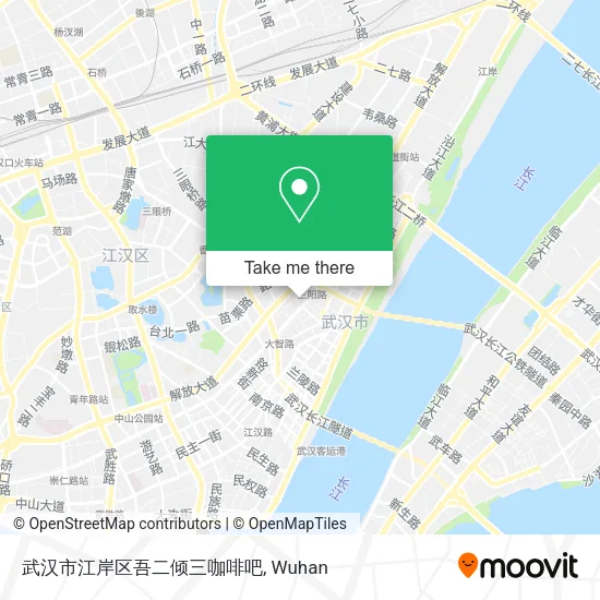 武汉市江岸区吾二倾三咖啡吧 map