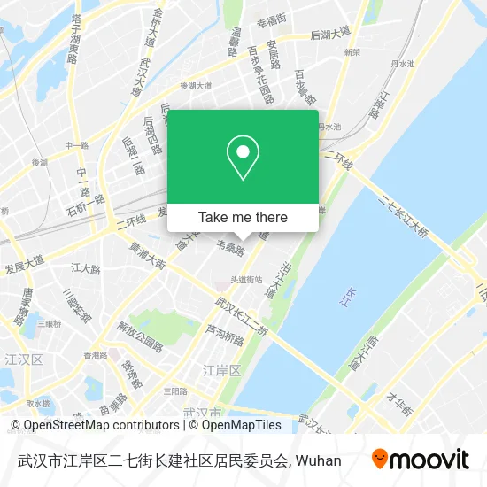 武汉市江岸区二七街长建社区居民委员会 map
