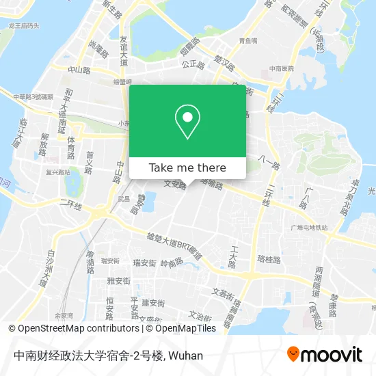 中南财经政法大学宿舍-2号楼 map