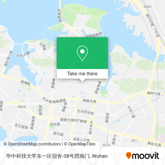 华中科技大学东一区宿舍-38号西南门 map