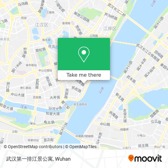 武汉第一排江景公寓 map
