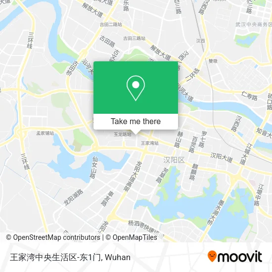 王家湾中央生活区-东1门 map