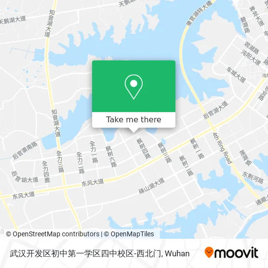 武汉开发区初中第一学区四中校区-西北门 map