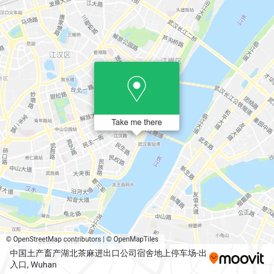中国土产畜产湖北茶麻进出口公司宿舍地上停车场-出入口 map