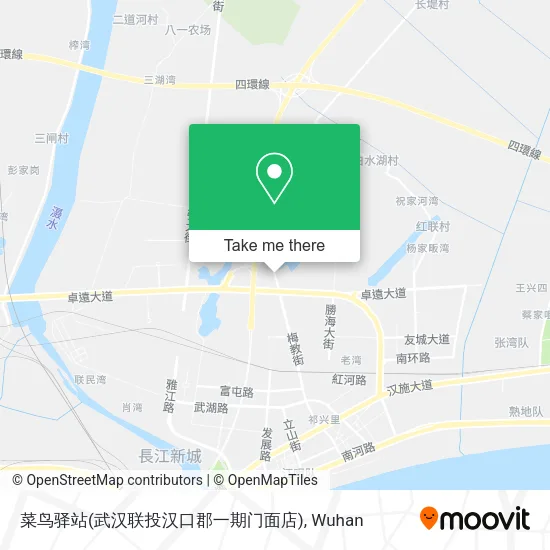 菜鸟驿站(武汉联投汉口郡一期门面店) map