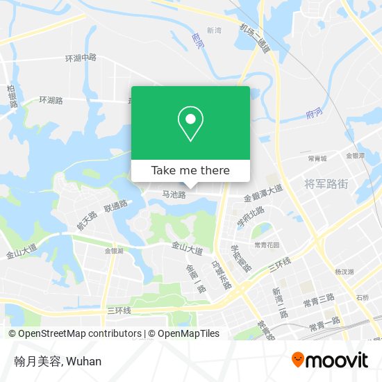 翰月美容 map