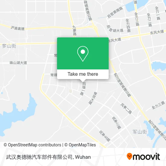 武汉奥德驰汽车部件有限公司 map