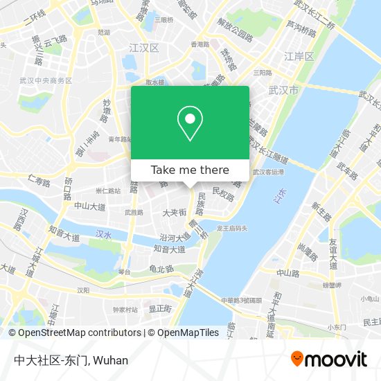 中大社区-东门 map