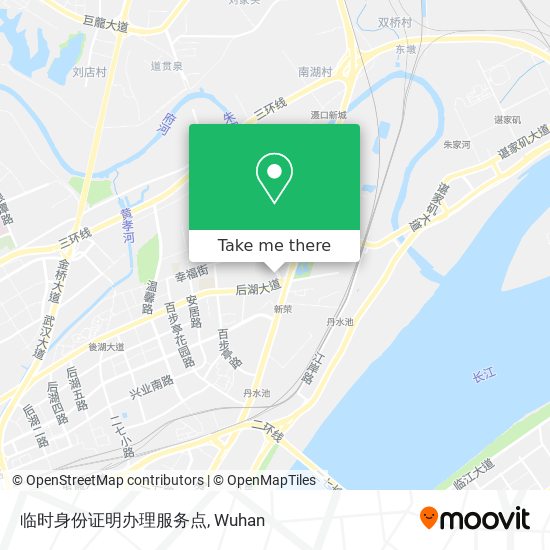 临时身份证明办理服务点 map