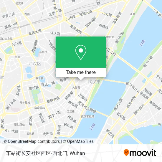 车站街长安社区西区-西北门 map