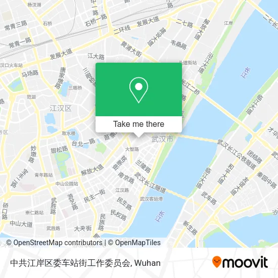 中共江岸区委车站街工作委员会 map