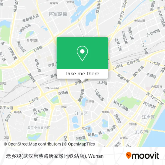 老乡鸡(武汉唐蔡路唐家墩地铁站店) map