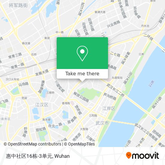 惠中社区16栋-3单元 map