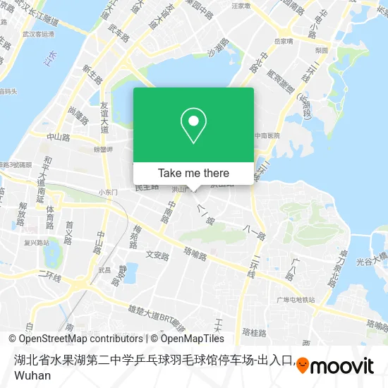 湖北省水果湖第二中学乒乓球羽毛球馆停车场-出入口 map