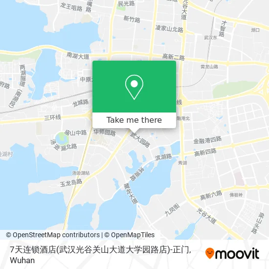 7天连锁酒店(武汉光谷关山大道大学园路店)-正门 map