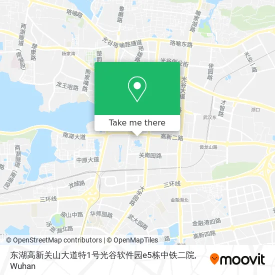 东湖高新关山大道特1号光谷软件园e5栋中铁二院 map