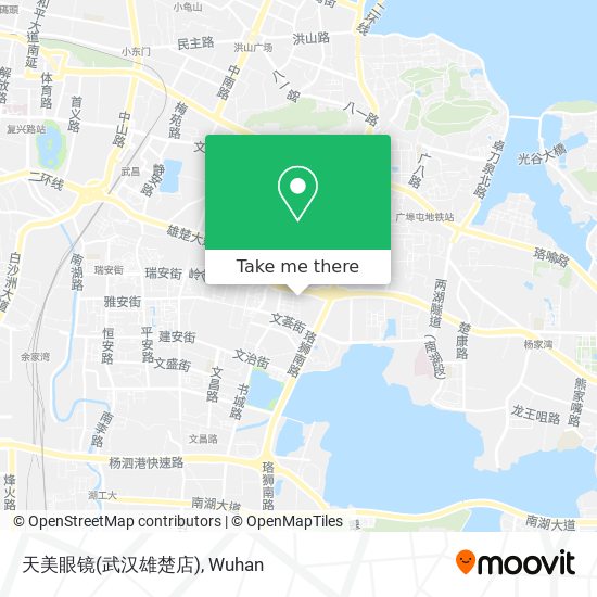 天美眼镜(武汉雄楚店) map