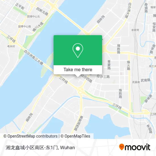湘龙鑫城小区南区-东1门 map