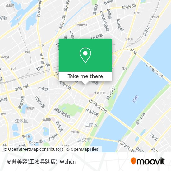 皮鞋美容(工农兵路店) map