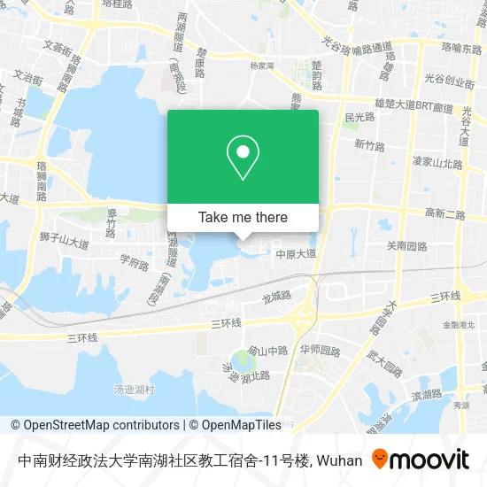 中南财经政法大学南湖社区教工宿舍-11号楼 map