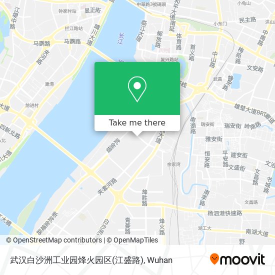 武汉白沙洲工业园烽火园区(江盛路) map