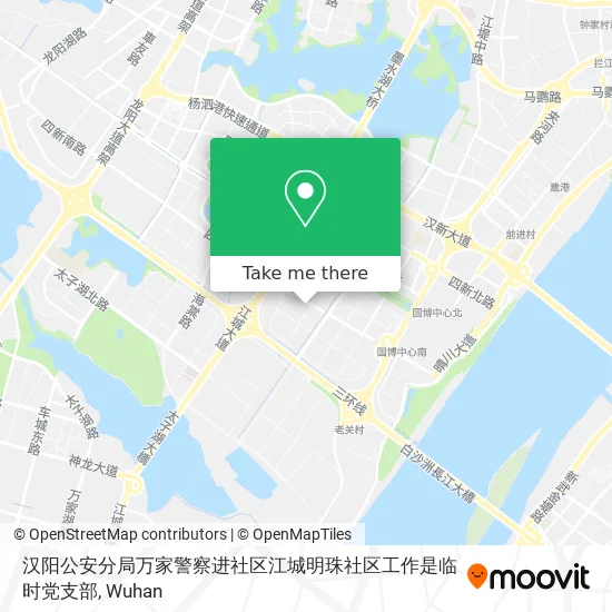 汉阳公安分局万家警察进社区江城明珠社区工作是临时党支部 map