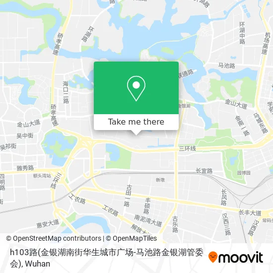 h103路(金银湖南街华生城市广场-马池路金银湖管委会) map