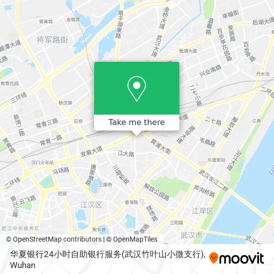 华夏银行24小时自助银行服务(武汉竹叶山小微支行) map