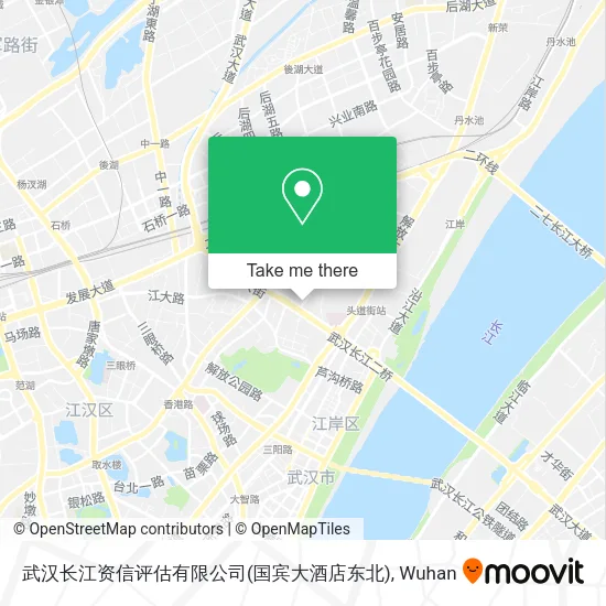 武汉长江资信评估有限公司(国宾大酒店东北) map
