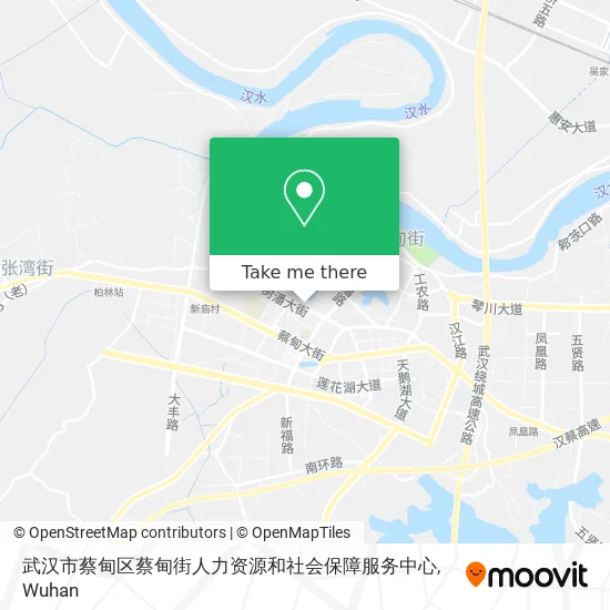 武汉市蔡甸区蔡甸街人力资源和社会保障服务中心 map