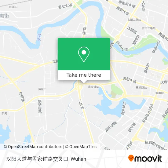 汉阳大道与孟家铺路交叉口 map