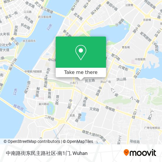 中南路街东民主路社区-南1门 map