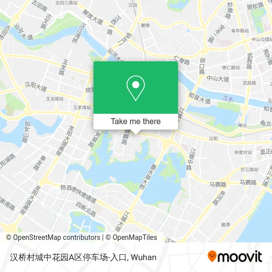汉桥村城中花园A区停车场-入口 map