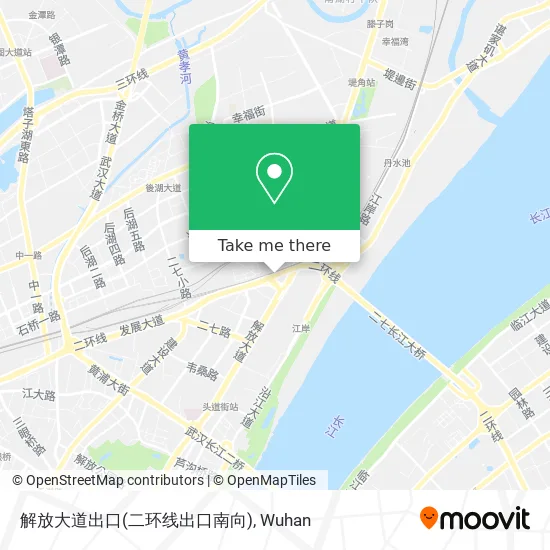 解放大道出口(二环线出口南向) map