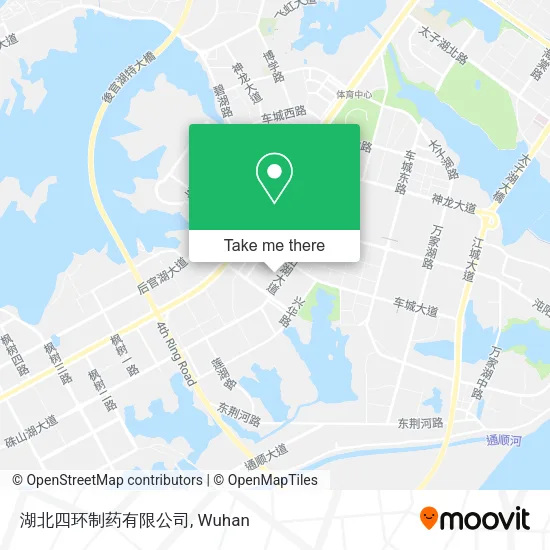 湖北四环制药有限公司 map