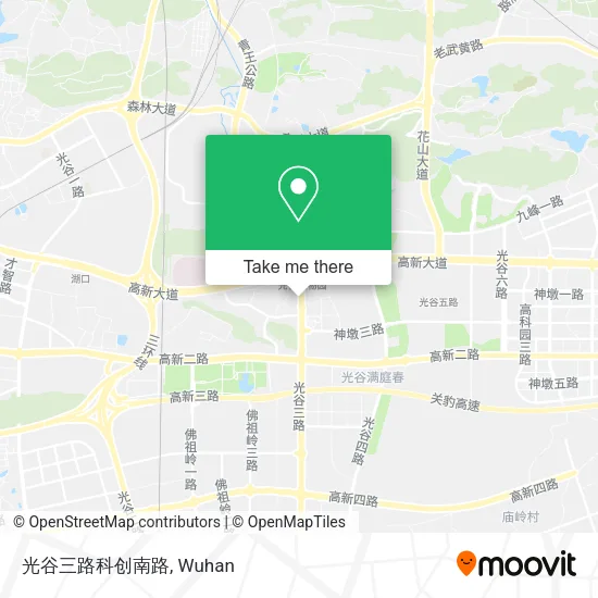 光谷三路科创南路 map